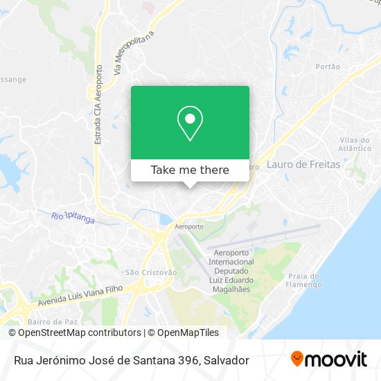 Mapa Rua Jerónimo José de Santana 396