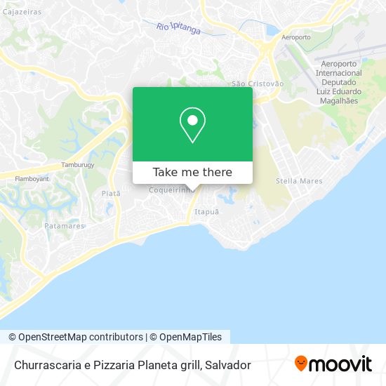 Mapa Churrascaria e Pizzaria Planeta grill