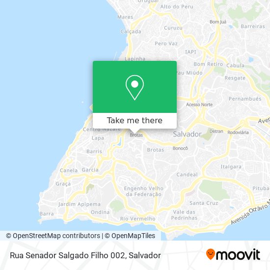 Rua Senador Salgado Filho 002 map