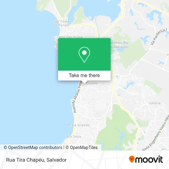 Rua Tira Chapéu map