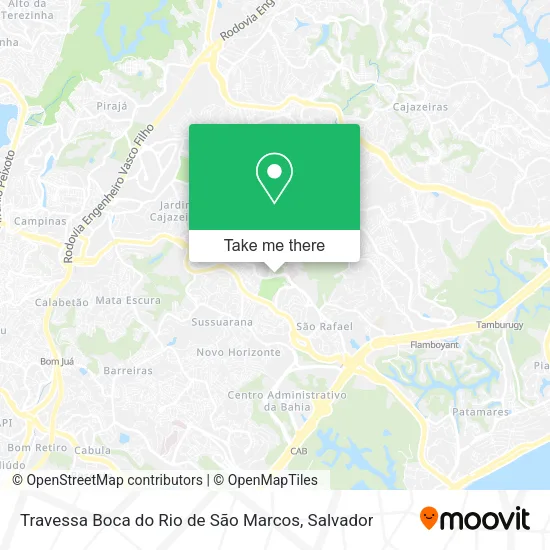 Mapa Travessa Boca do Rio de São Marcos