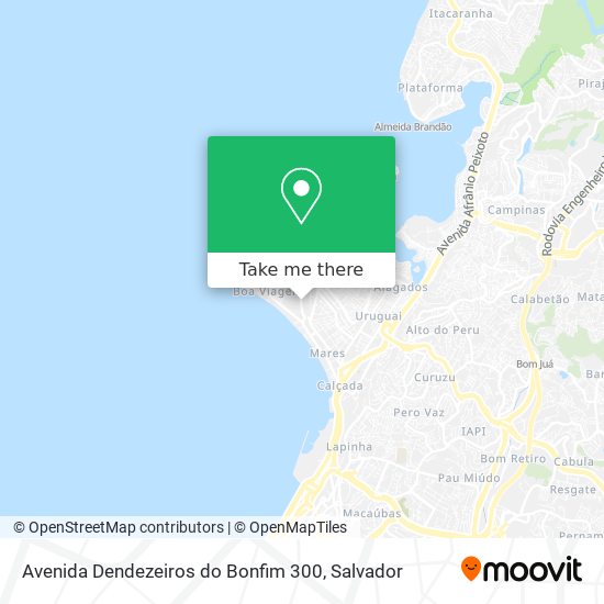 Mapa Avenida Dendezeiros do Bonfim 300