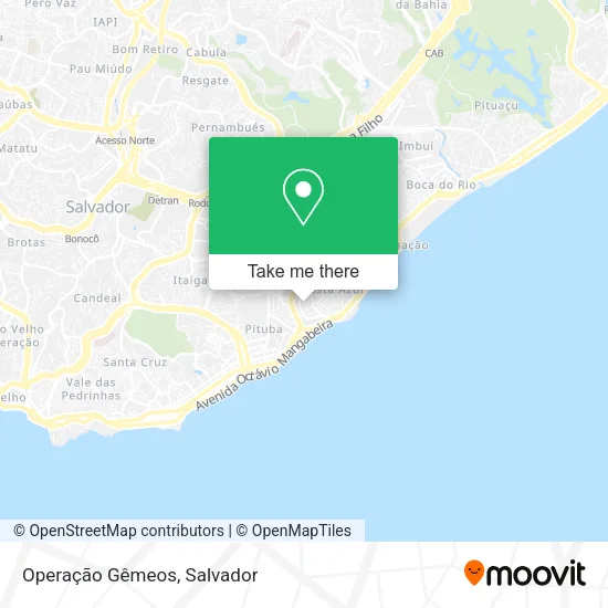 Operação Gêmeos map