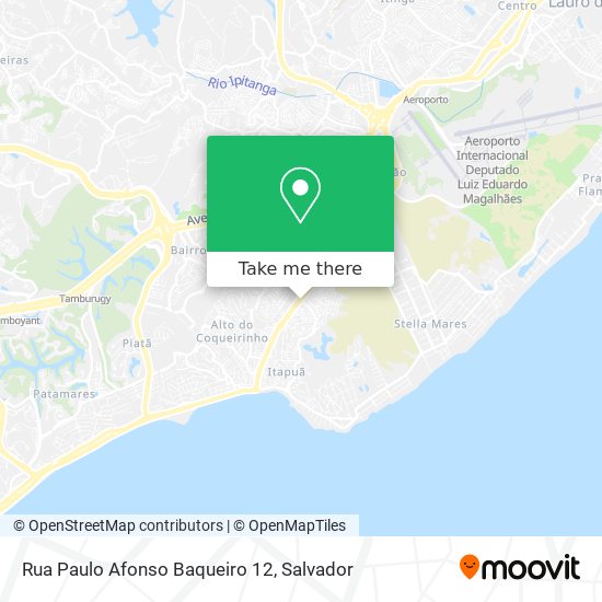 Rua Paulo Afonso Baqueiro 12 map