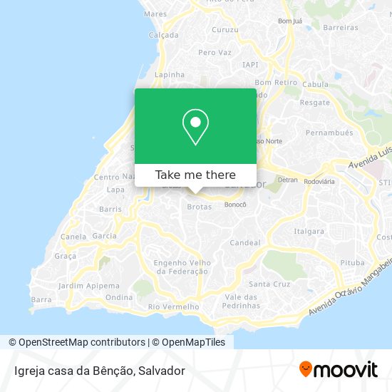 Igreja casa da Bênção map