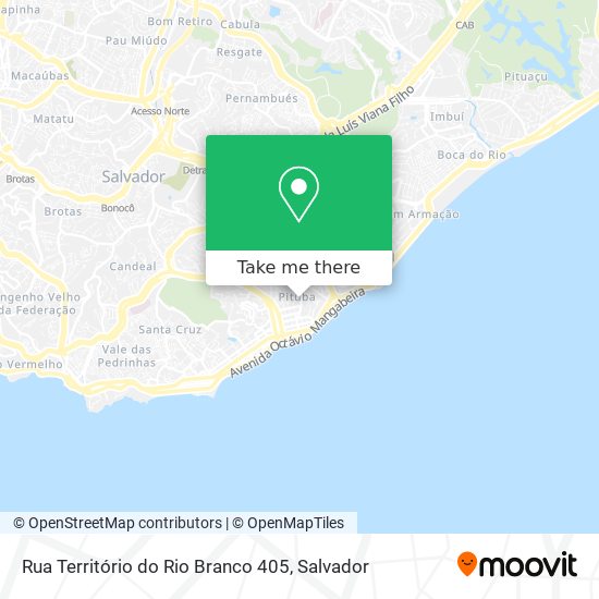 Mapa Rua Território do Rio Branco 405