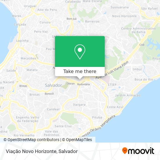 Viação Novo Horizonte map