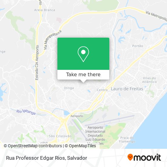 Mapa Rua Professor Edgar Rios