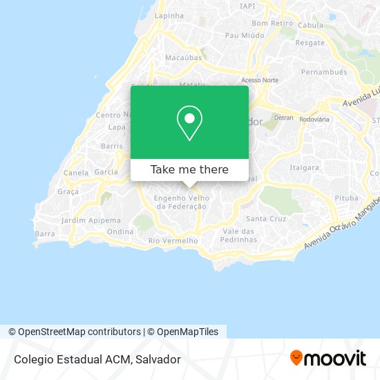 Mapa Colegio Estadual ACM