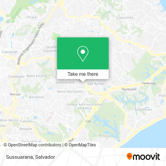 Sussuarana map