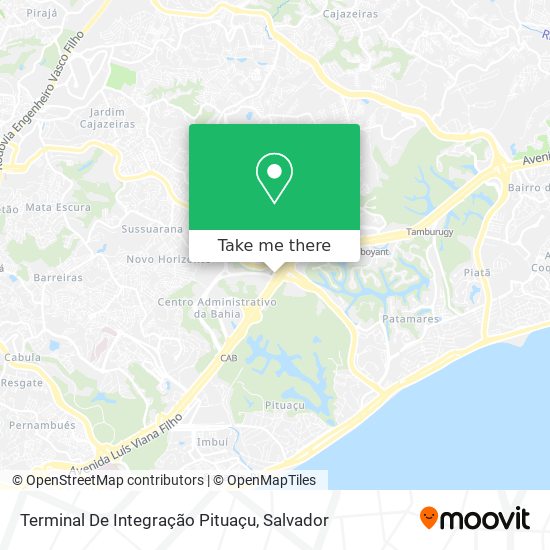 Mapa Terminal De Integração Pituaçu