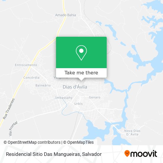 Residencial Sitio Das Mangueiras map