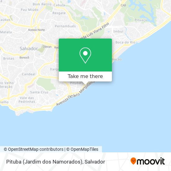 Pituba (Jardim dos Namorados) map