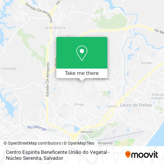 Centro Espírita Beneficente União do Vegetal - Núcleo Serenita map