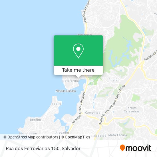 Rua dos Ferroviários 150 map