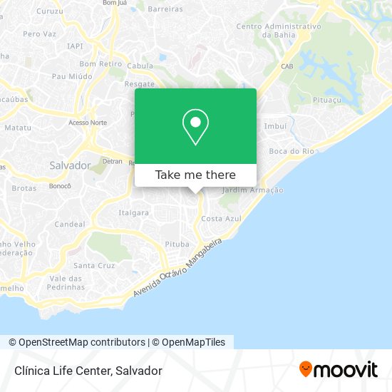 Clínica Life Center map