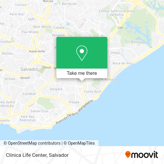 Clínica Life Center map