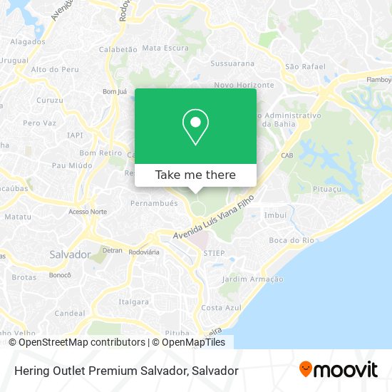 Hering Outlet Premium Salvador map