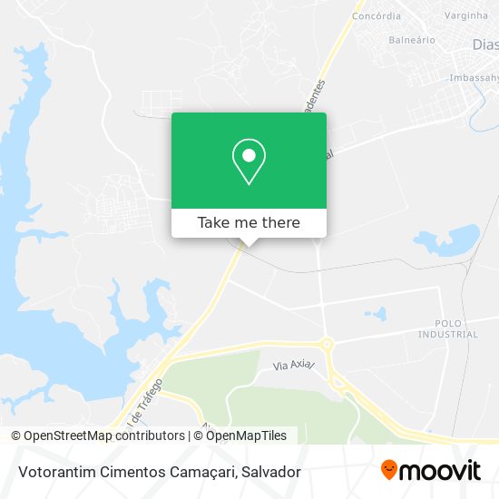 Votorantim Cimentos Camaçari map