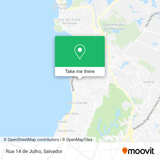 Rua 14 de Julho map