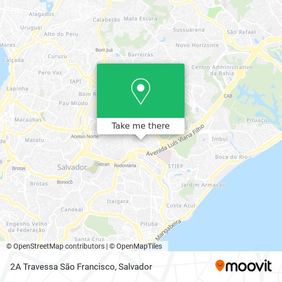 2A Travessa São Francisco map
