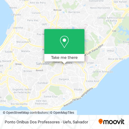 Ponto Onibus Dos Professores - Uefs map