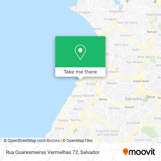 Mapa Rua Quaresmeiras Vermelhas 72