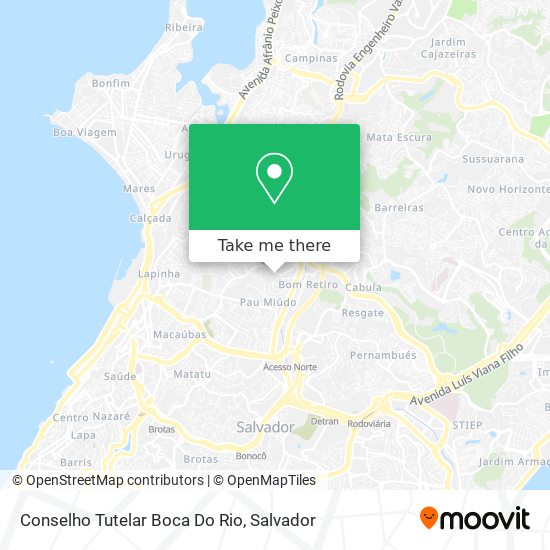 Mapa Conselho Tutelar Boca Do Rio