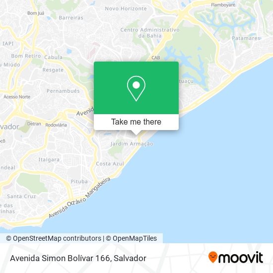 Avenida Simon Bolívar 166 map