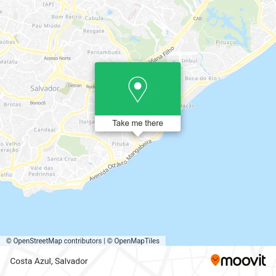 Costa Azul map