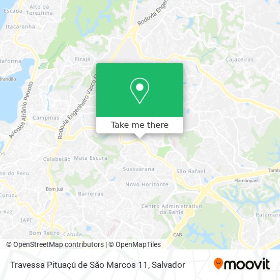 Mapa Travessa Pituaçú de São Marcos 11