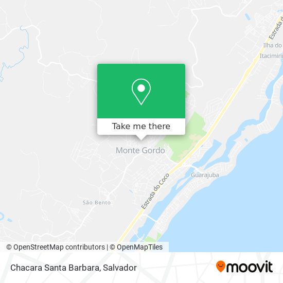 Chacara Santa Barbara map