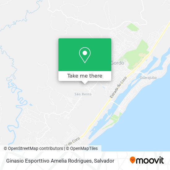 Ginasio Esporttivo Amelia Rodrigues map