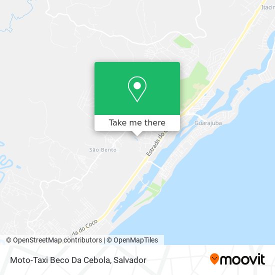 Mapa Moto-Taxi Beco Da Cebola