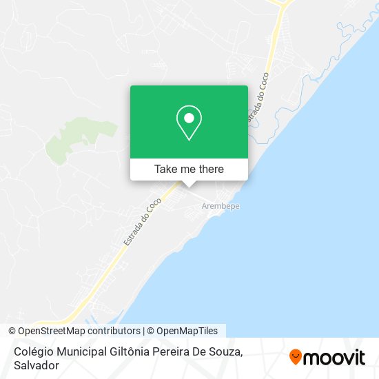 Mapa Colégio Municipal Giltônia Pereira De Souza