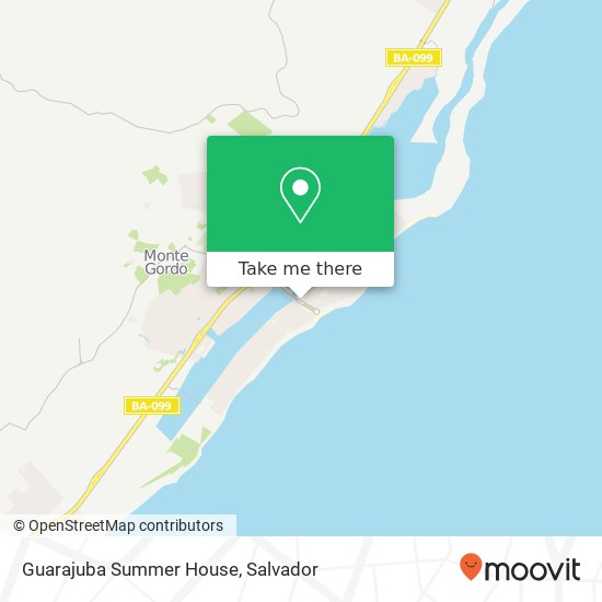 Mapa Guarajuba Summer House