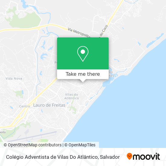 Colégio Adventista de Vilas Do Atlântico map
