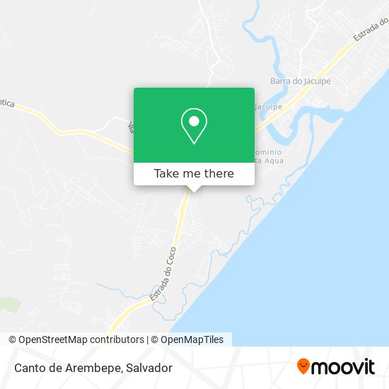 Canto de Arembepe map