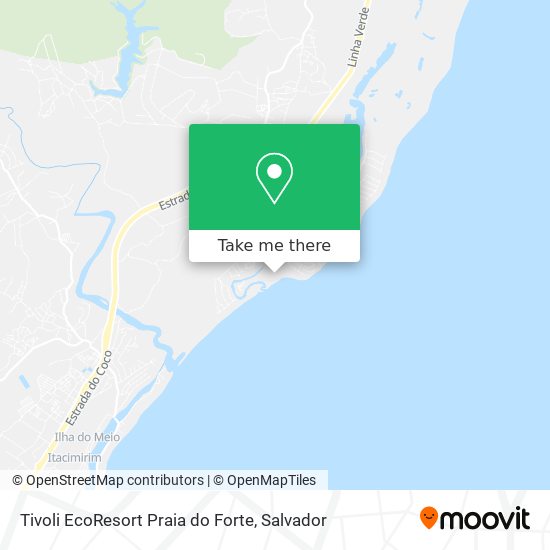 Mapa Tivoli EcoResort Praia do Forte