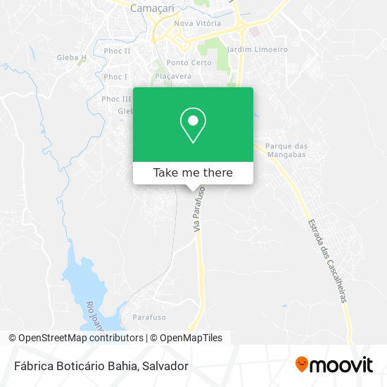 Fábrica Boticário Bahia map