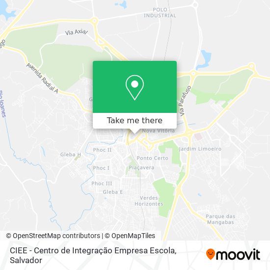 Mapa CIEE - Centro de Integração Empresa Escola