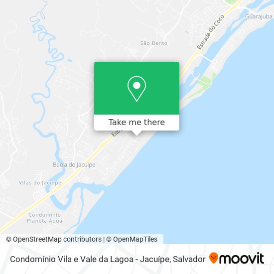 Condomínio Vila e Vale da Lagoa - Jacuípe map