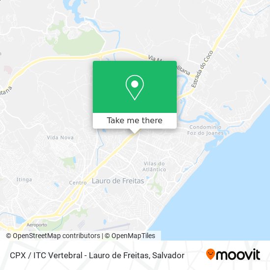 CPX / ITC Vertebral - Lauro de Freitas map