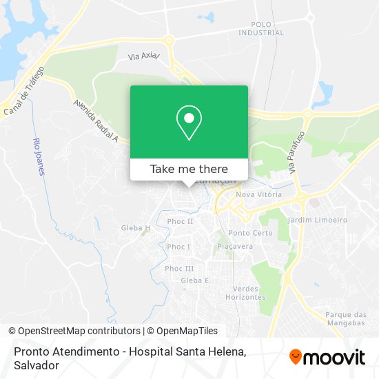 Pronto Atendimento - Hospital Santa Helena map