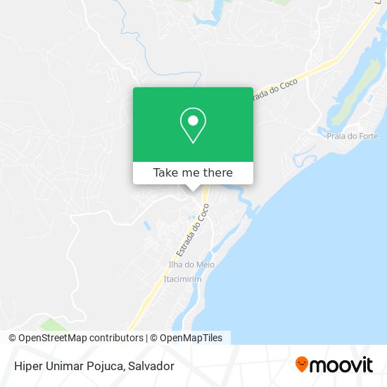 Hiper Unimar Pojuca map