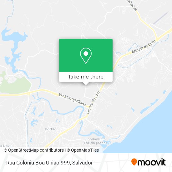 Rua Colônia Boa União 999 map