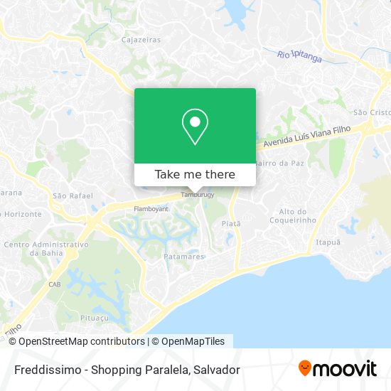 Mapa Freddissimo - Shopping Paralela