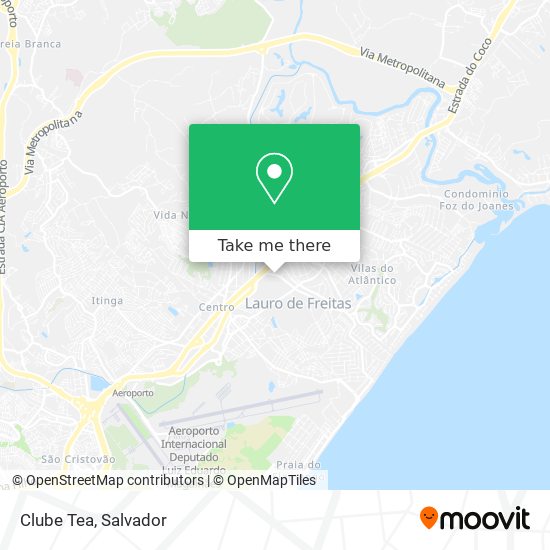 Clube Tea map