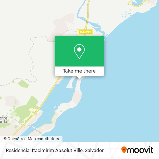 Residencial Itacimirim Absolut Ville map