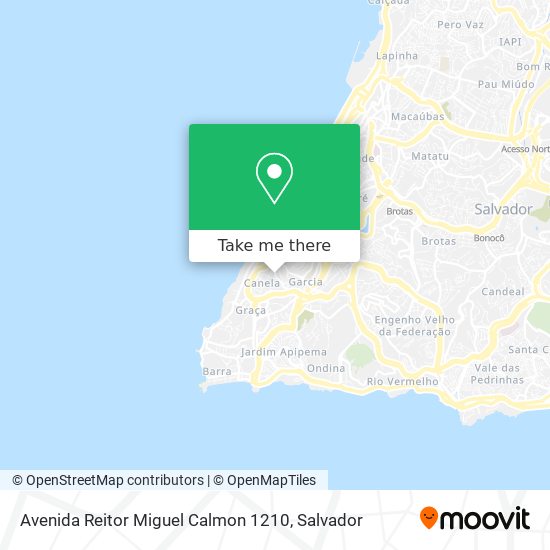 Mapa Avenida Reitor Miguel Calmon 1210